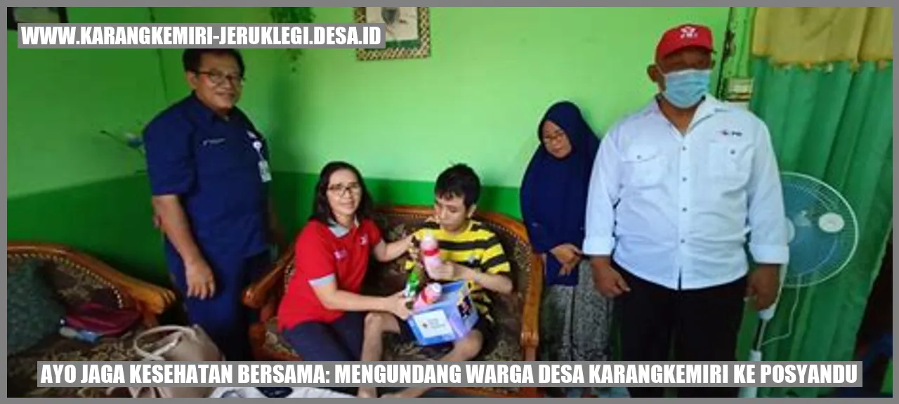 Ayo Jaga Kesehatan Bersama: Mengundang Warga Desa Karangkemiri ke Posyandu