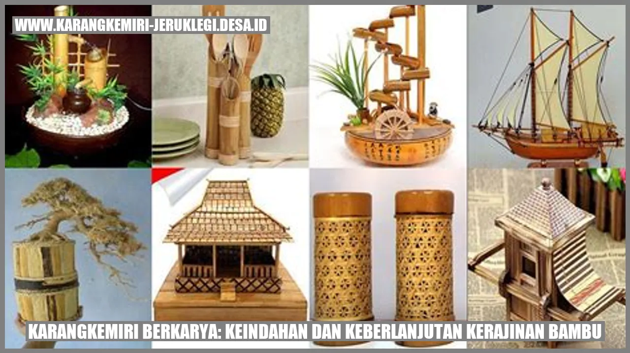 Gambar Karangkemiri Berkarya: Keindahan dan Keberlanjutan Kerajinan Bambu