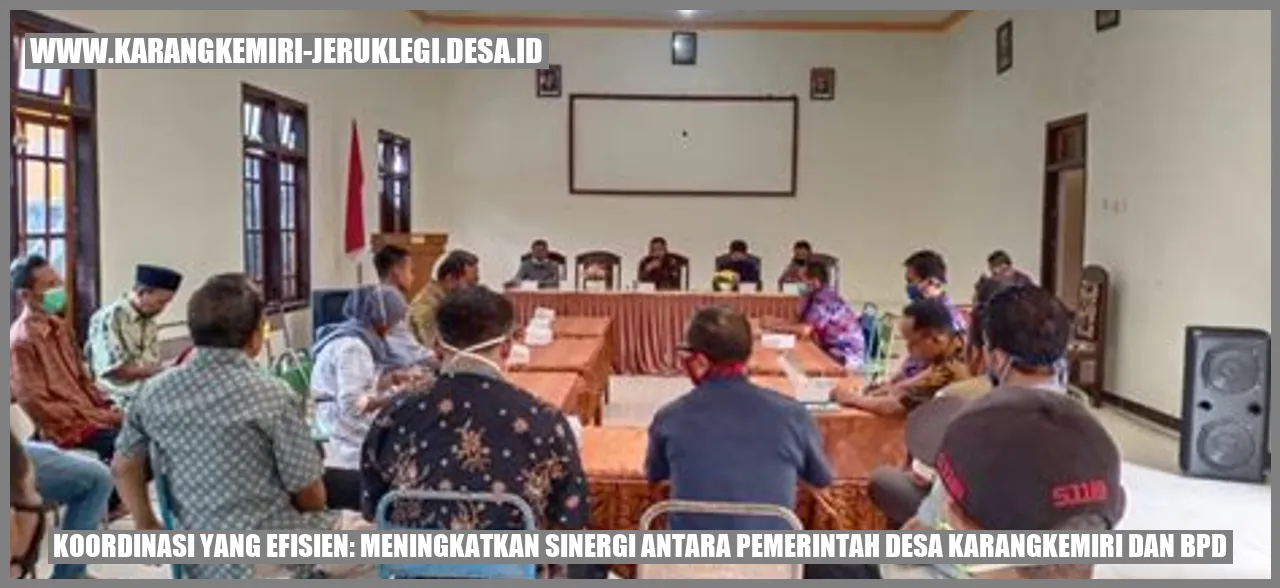 Sinergi antara Pemerintah Desa Karangkemiri dan BPD