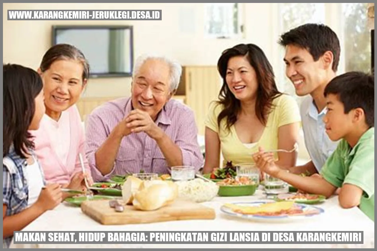 Makan Sehat, Hidup Bahagia: Peningkatan Gizi Lansia di Desa Karangkemiri