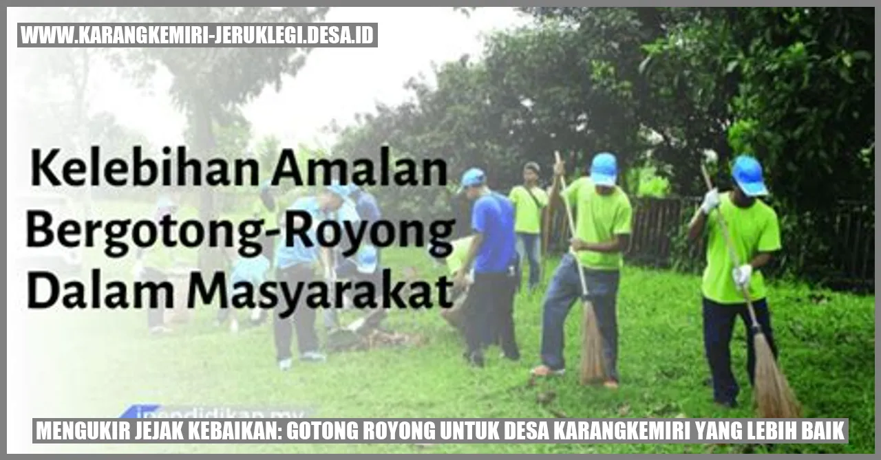 Gambar Gotong Royong di Desa Karangkemiri
