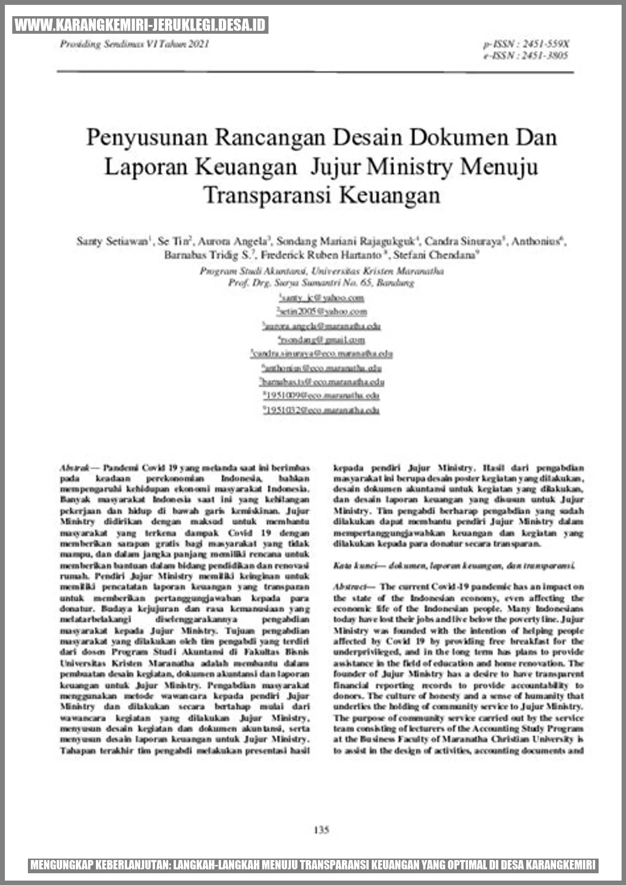 Transparansi Keuangan