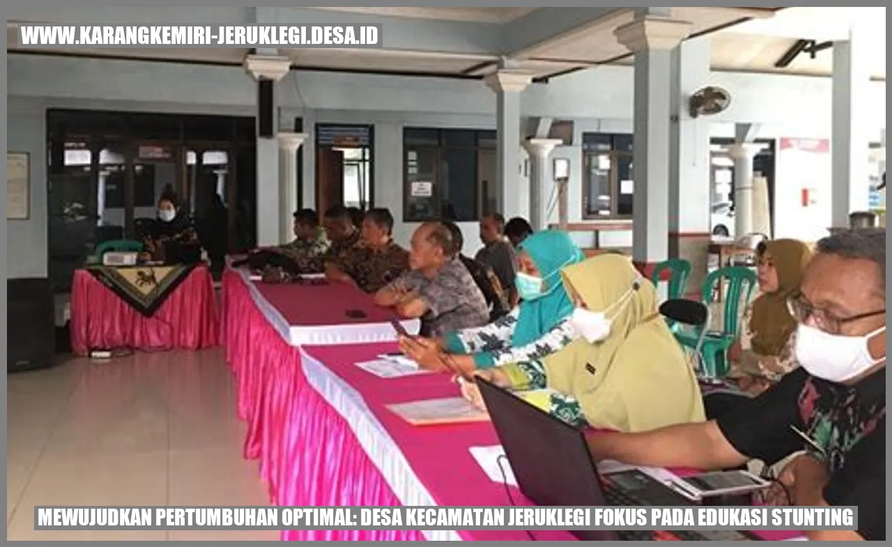 Mewujudkan Pertumbuhan Optimal: Desa Kecamatan Jeruklegi Fokus pada Edukasi Stunting