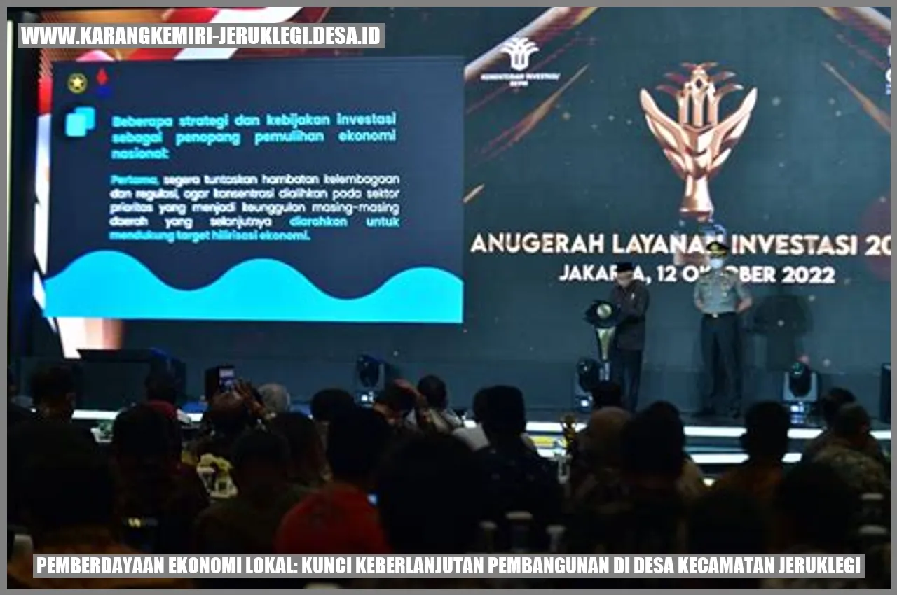 Ekonomi lokal di Desa Kecamatan Jeruklegi