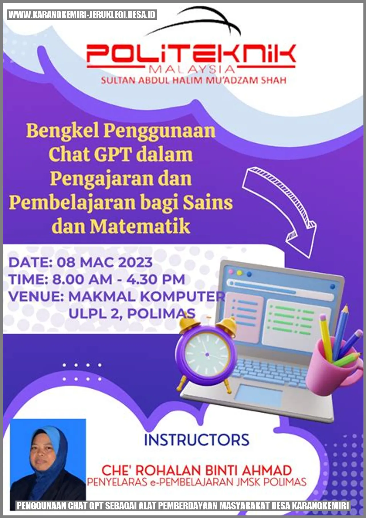 Penggunaan Chat GPT sebagai Alat Pemberdayaan Masyarakat Desa Karangkemiri
