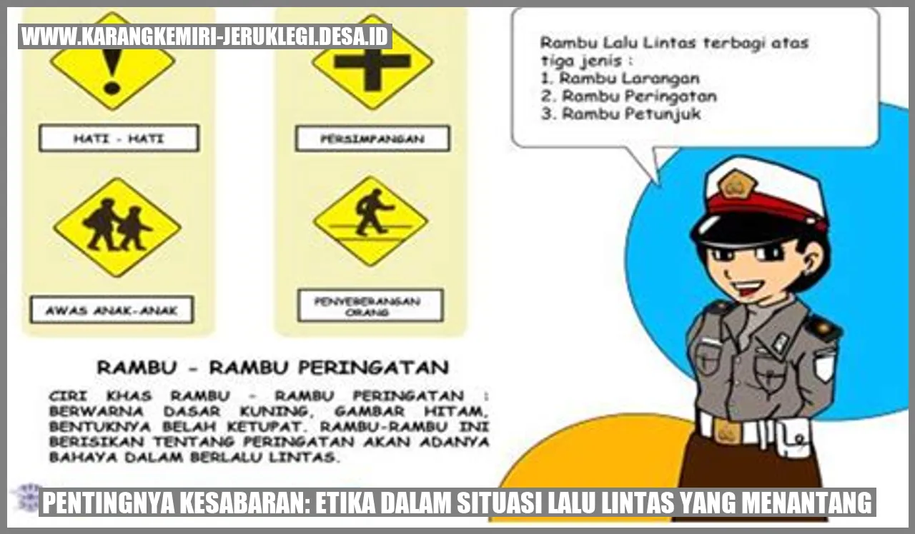 Kesabaran dalam Situasi Lalu Lintas yang Menantang