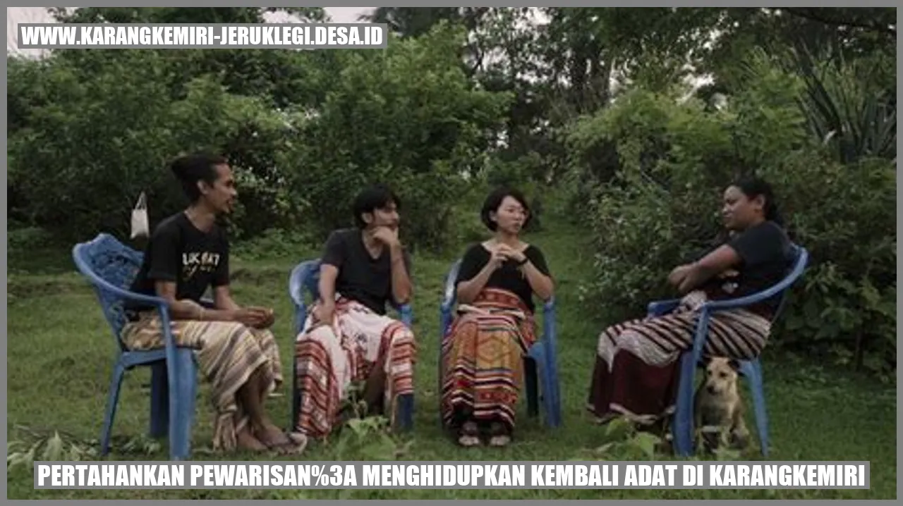 Pertahankan Pewarisan: Menghidupkan Kembali Adat di Karangkemiri