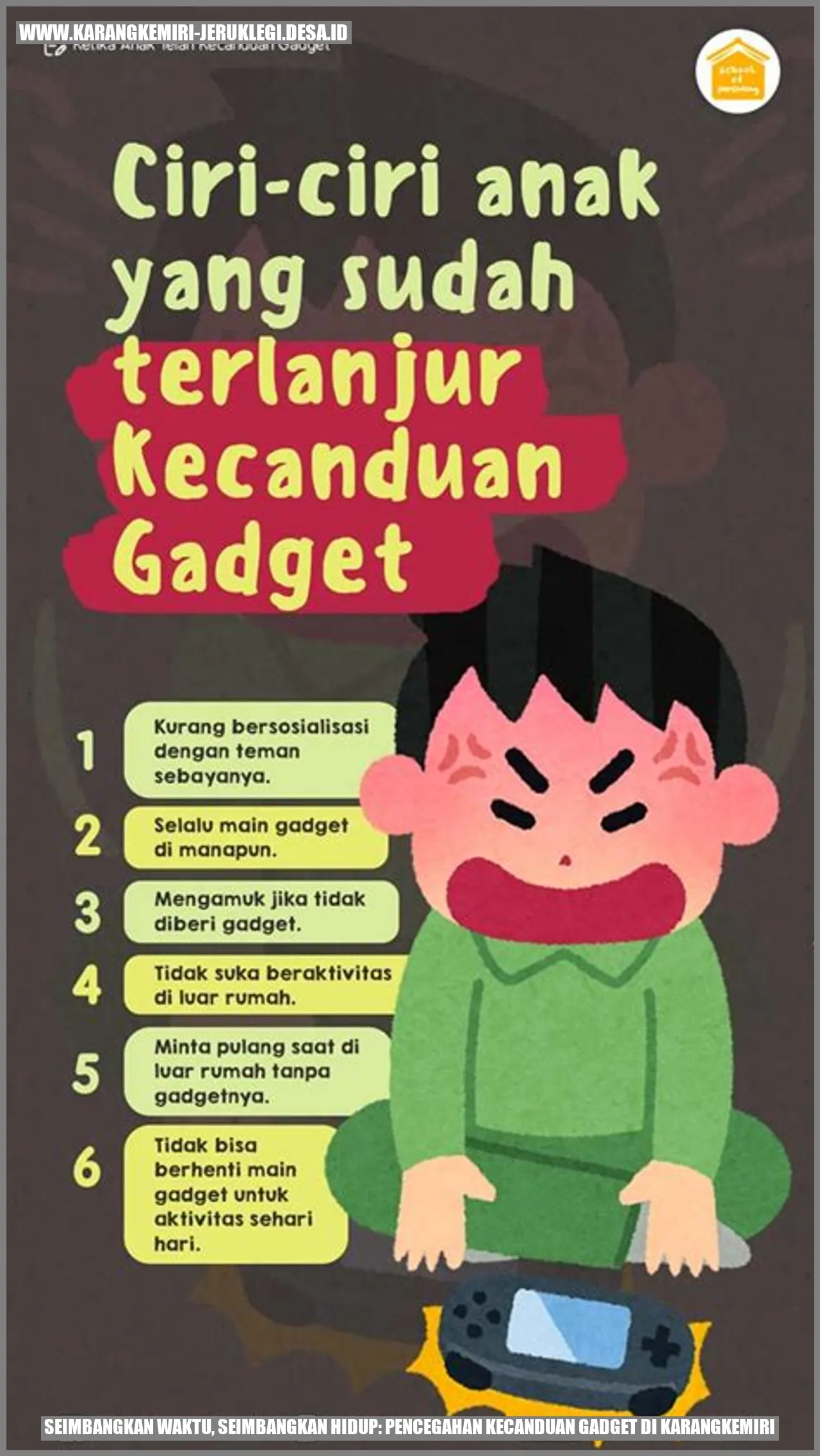 Seimbangkan Waktu, Seimbangkan Hidup: Pencegahan Kecanduan Gadget di Karangkemiri
